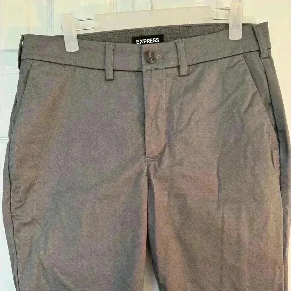 Men's Express Dark Gray Hyper Stretch Skinny Jeans - Picture 3 of 10
